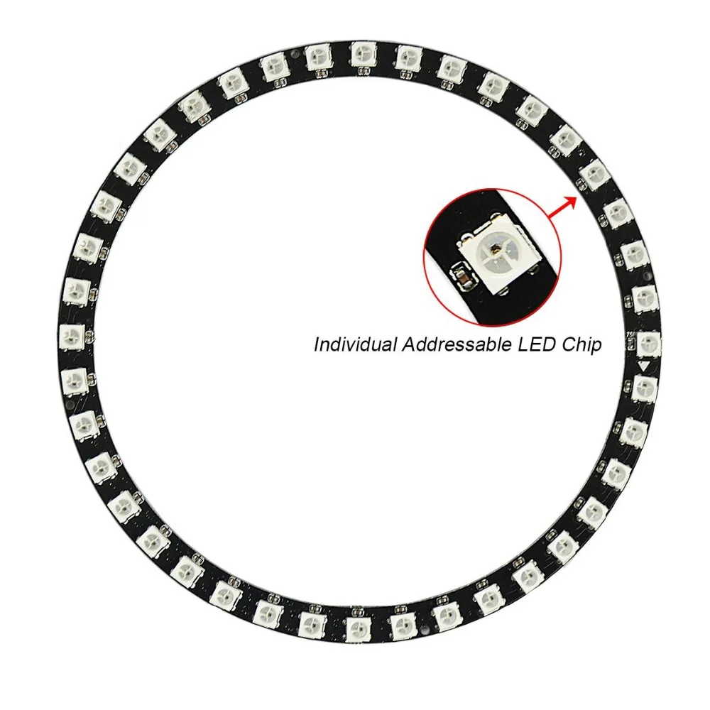 WS2812B СВЕТОДИОДНЫЙ Кольцо 5050 встроенных RGB драйвер для Arduino Integrated светодиодный
