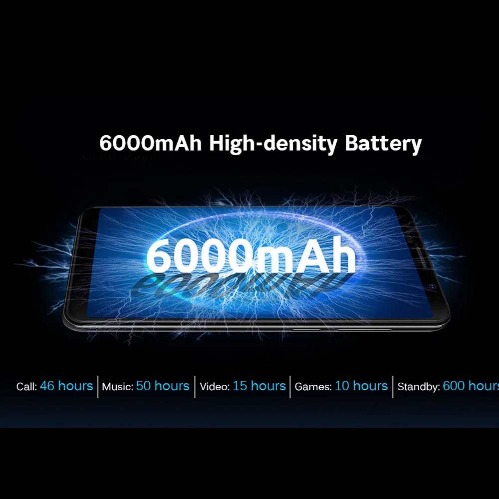 CUBOT питания 4G мобильный телефон 6000 мАч Android 8 1 MTK6763T Восьмиядерный 6 ГБ + 128 16MP 8MP