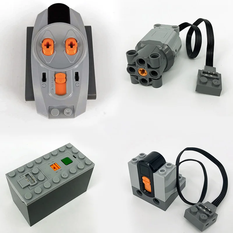 L-MotorSet02 Technic MOC части совместимые электроинструменты сервоблоки 20001 поезд MXL электродвигатель PF Модели Строительные наборы - Цвет: L-MotorSet02