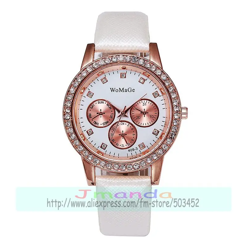 Женские кварцевые часы с ремешком под розовое золото 100 шт./лот | Наручные