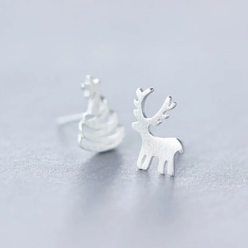 1 пара двусторонние серьги в виде детской елки|ear jewelry|earing womenjewelry jewelry |