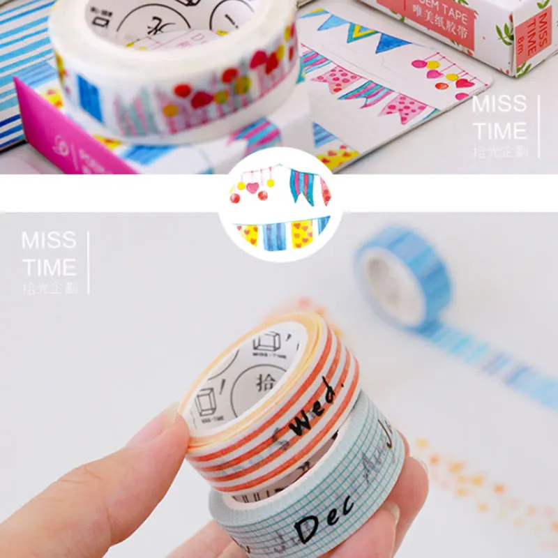 1 шт. функциональная серия 1,5 см X 8 м Kawaii васи лента Детские DIY Дневник decora маскирующая лента для скрапбукинга инструмент
