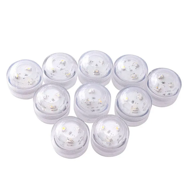 20 штук 3 светодиода tealight погружной лампы в форме свечи светодиодные фонари