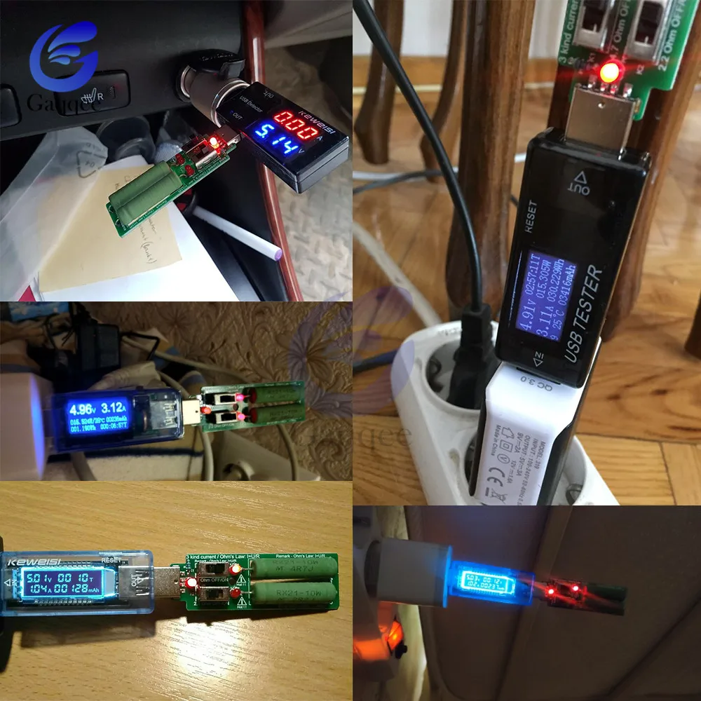 USB резистор dc электронная нагрузка с переключателем регулируемый ток 5 в 1A/2A/3A