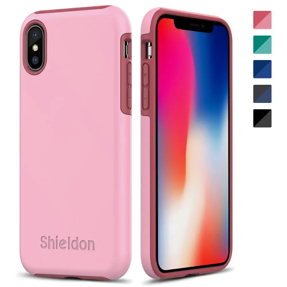 SHIELDON разноцветный чехол для iPhone X/XS гибридный с защитой от царапин Противоударная