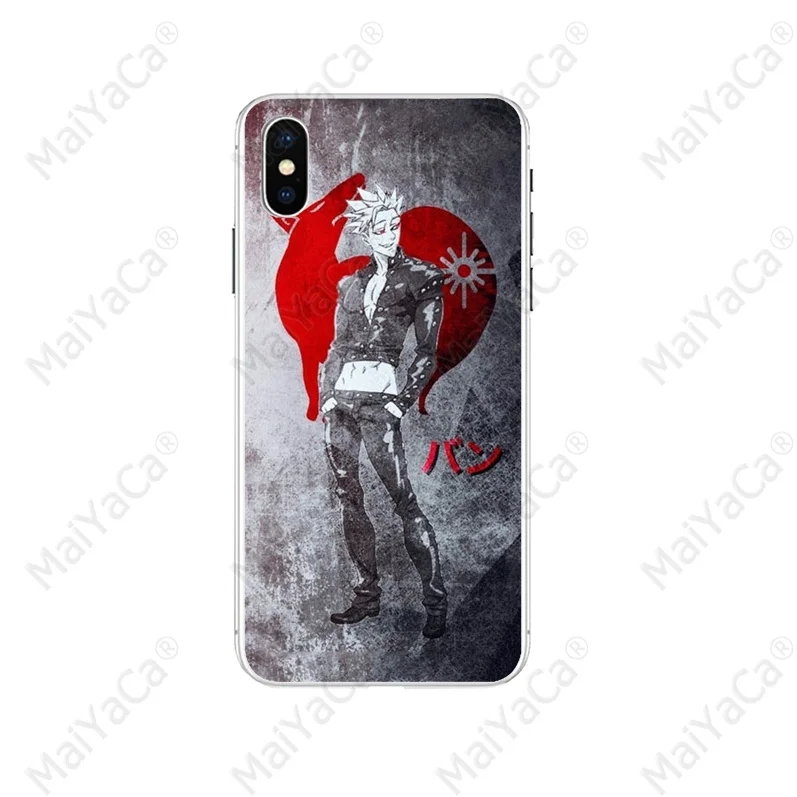 1 Чехол MaiYaCa Seven Deadly Sins Nanatsu no Taizai Ban аксессуары для телефонов Чехол для iPhone 8 7 6 6S Plus X XS max 10 5 5S SE XR Shell - Цвет: 1