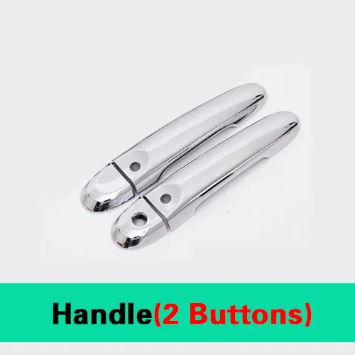 2 buttons handle Для Nissan JUKE 2010- класса «Люкс» хромированные покрытия для дверных ручек Infiniti эсквайр 2011 2012 2013 автомобильные аксессуары наклейки стайлинга автомобилей - Название цвета: 2 buttons handle
