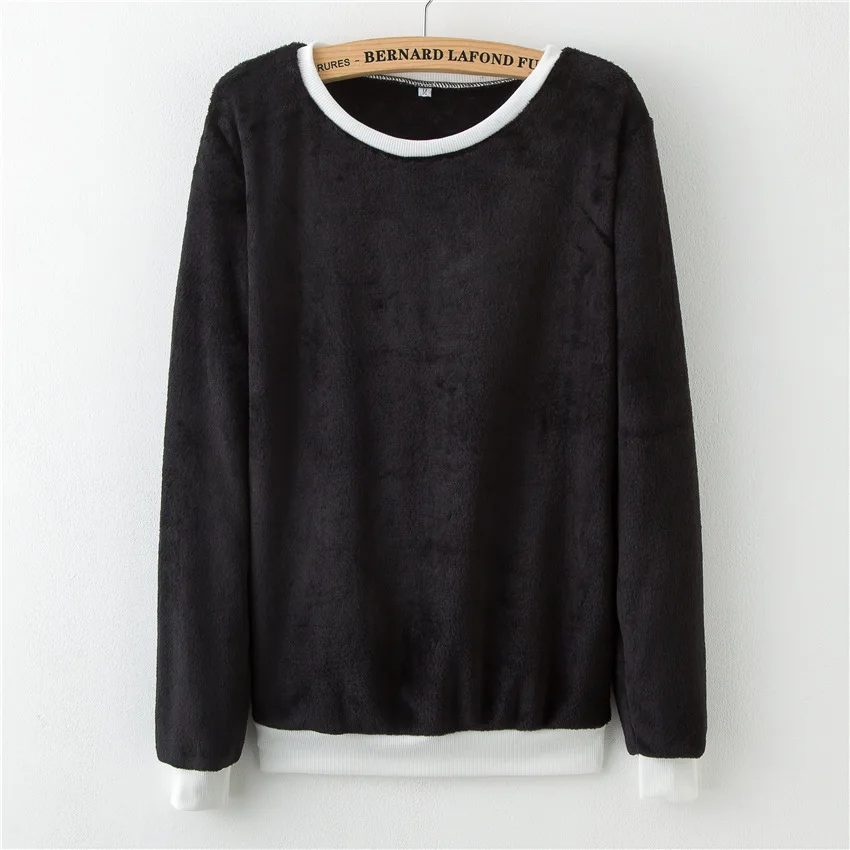 Cute Cat Print Harajuku Style Women Fleece Warm Pullovers Sweatshirts Winter Hoodies Long Sleeve Tops | Женская одежда