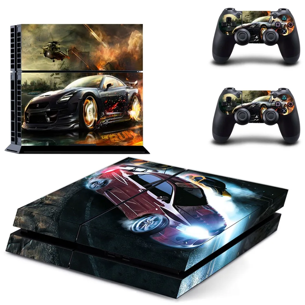 Наклейка для игры Need for Speed PS4 Виниловая наклейка консоли Sony Playstation 4 и 2 контроллера