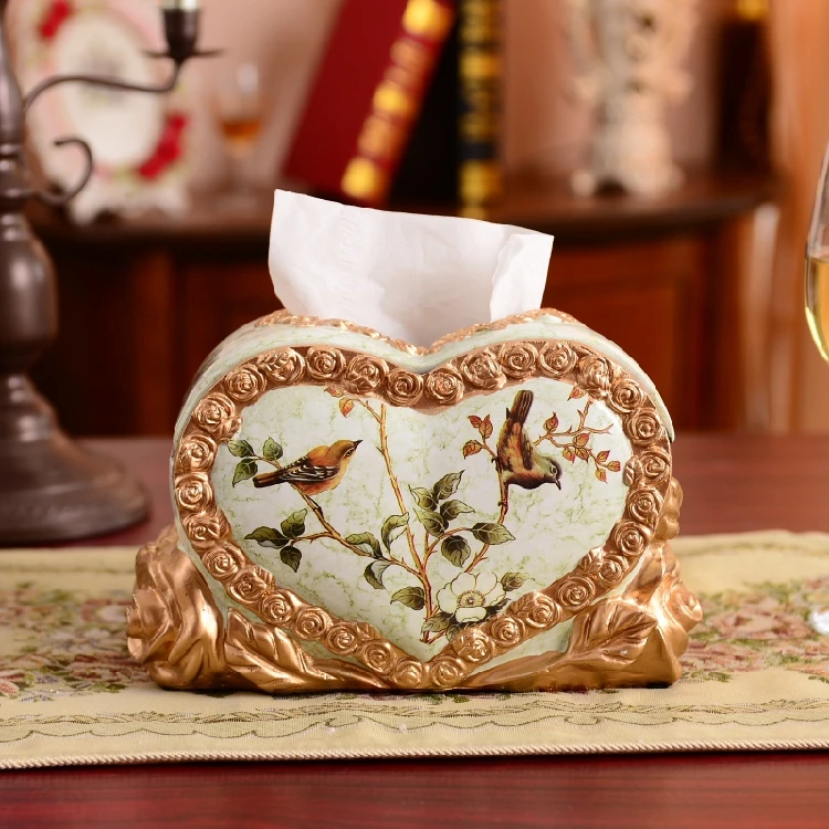 Искусственная Ручная Роспись Коробка для салфеток европейская роскошная