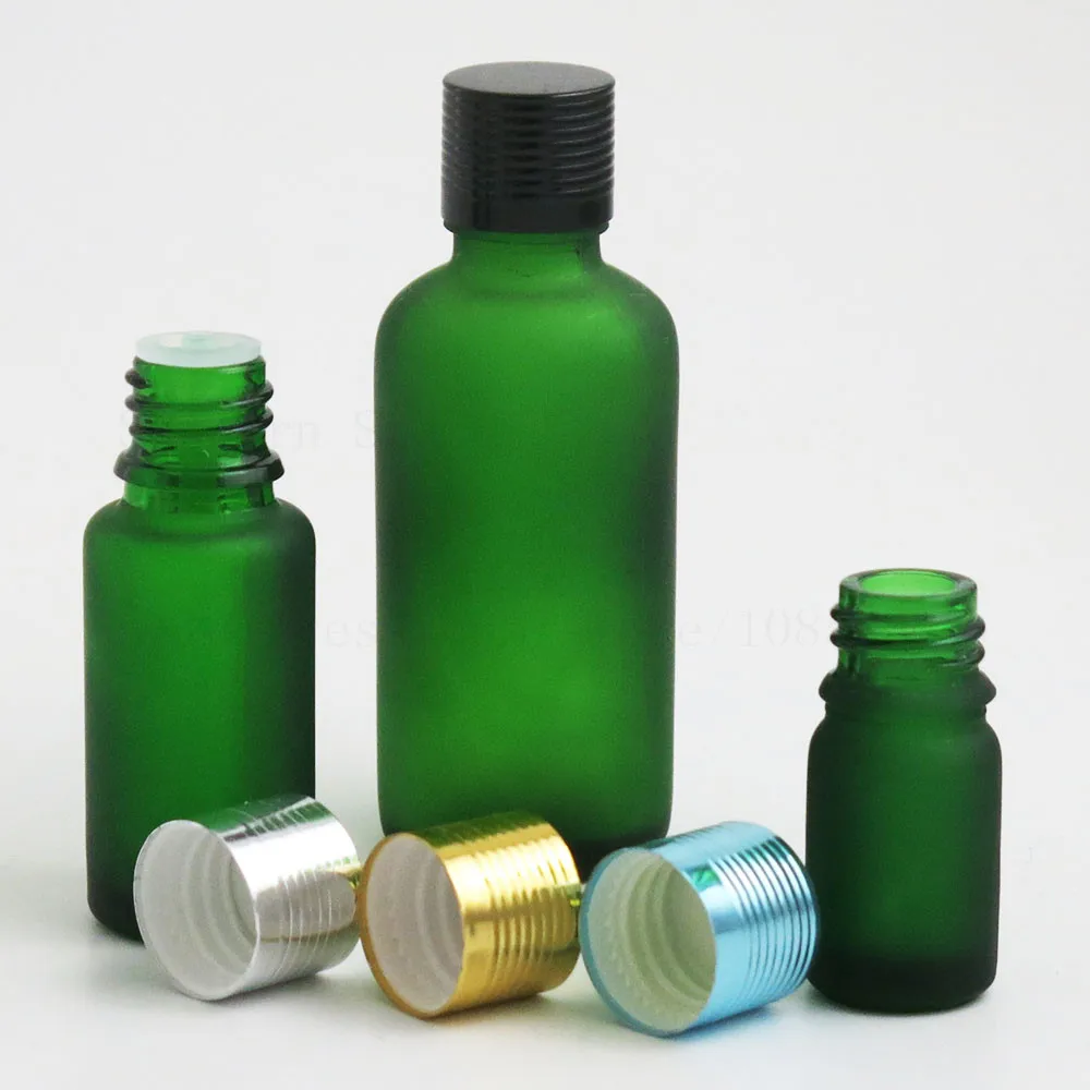 15 шт. матовая зеленая косметическая бутылка для эфирных масел 10 мл 20 30 50 100