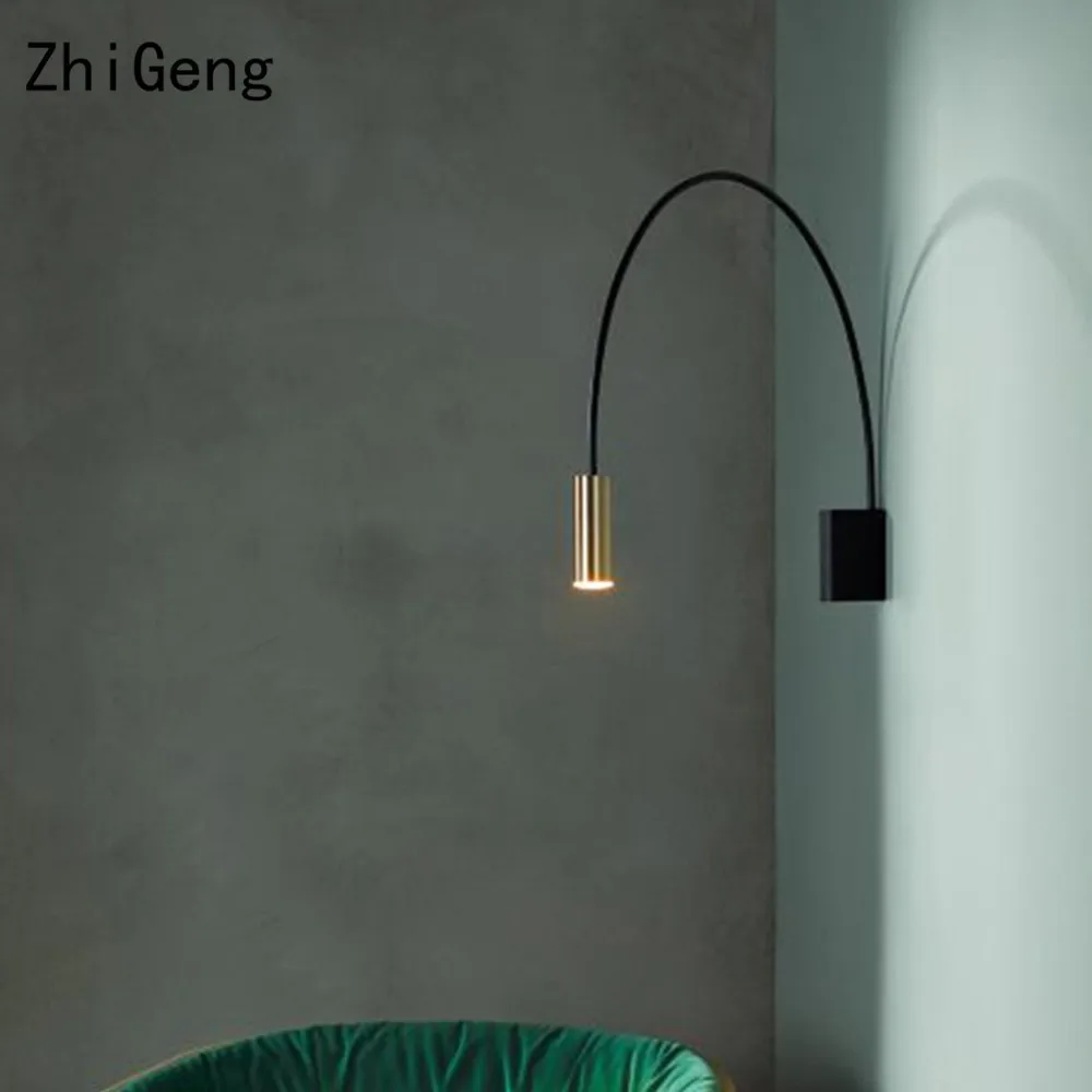 ZhiGeng G10 Геометрическая полукруглая настенная лампа прикроватный коридор прохода