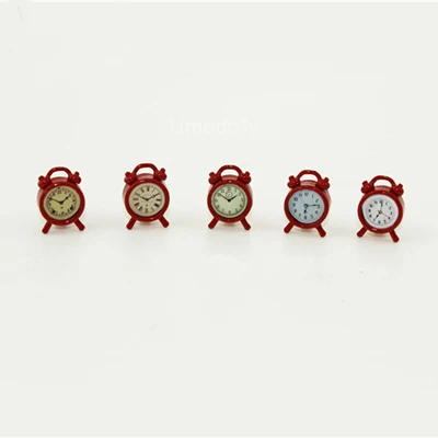 1pcs red 1 шт. милый миниатюрный будильник для 1/6 1/12 Barbies Blyth OB11 кукольный домик мебель украшения аксессуары Игрушка - Цвет: 1pcs red