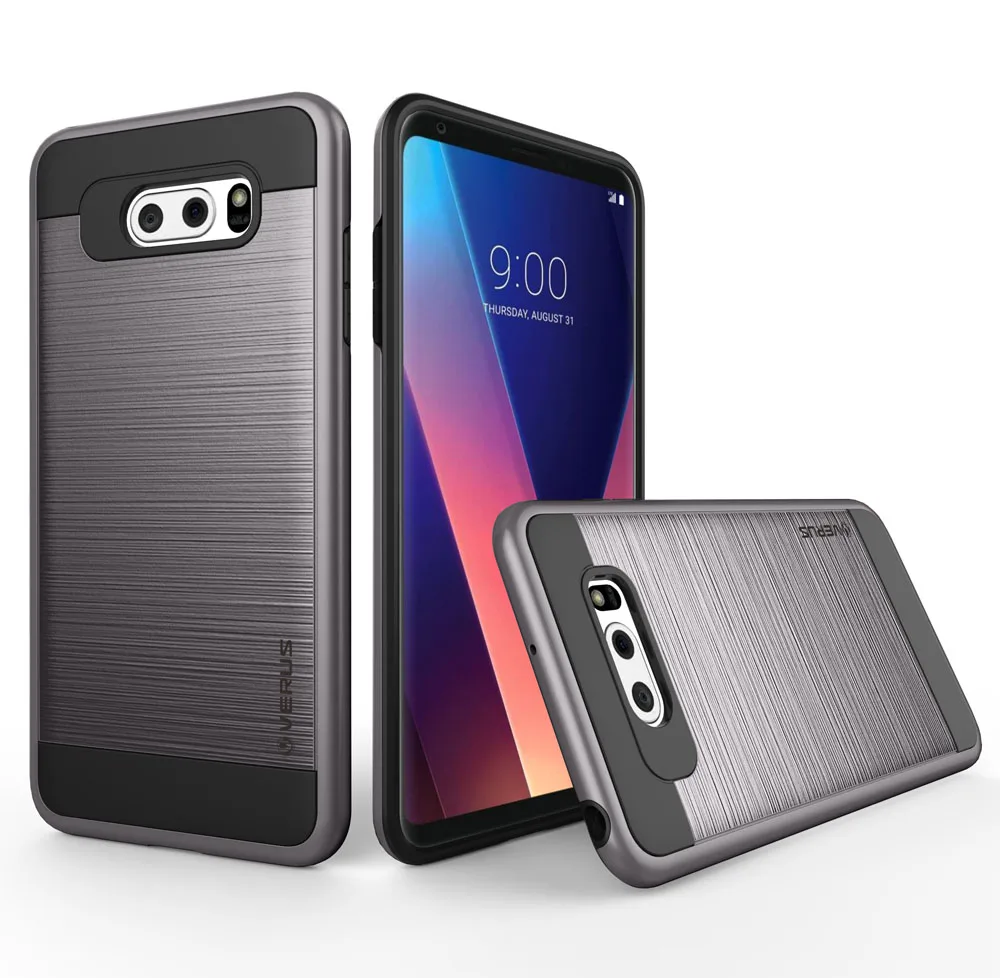 ChauLok роскошный 2 в 1 матовый защитный чехол противоударное покрытие для LG V10 V20 V30 жесткий чехол для LG G3 G4 G5 G6 чехол - Цвет: Grey