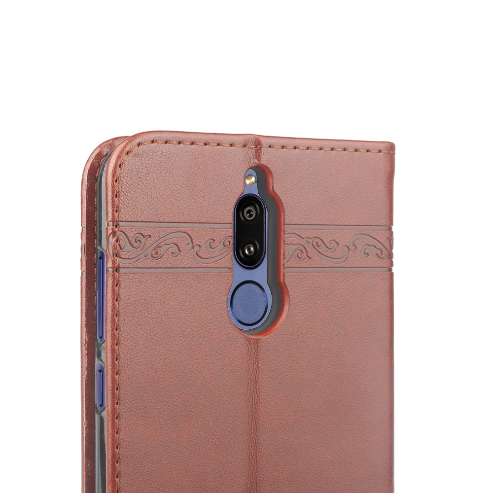 Флип кожаный чехол для Huawei Mate 10 lite кошелек полиуретановая сумка телефона Lite Nova 2i