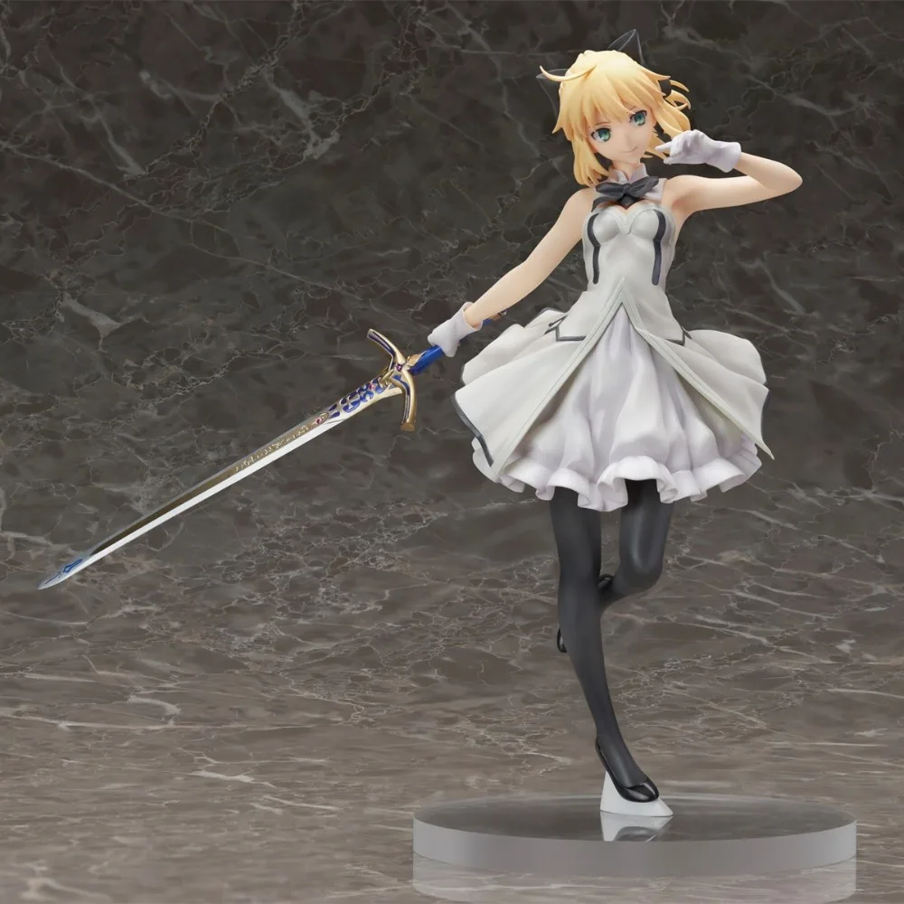 

Anime Fate Grand Order Altria Pendragon Saber Lily PVC Action Figure Collection Model Kids Toys Doll 23cm