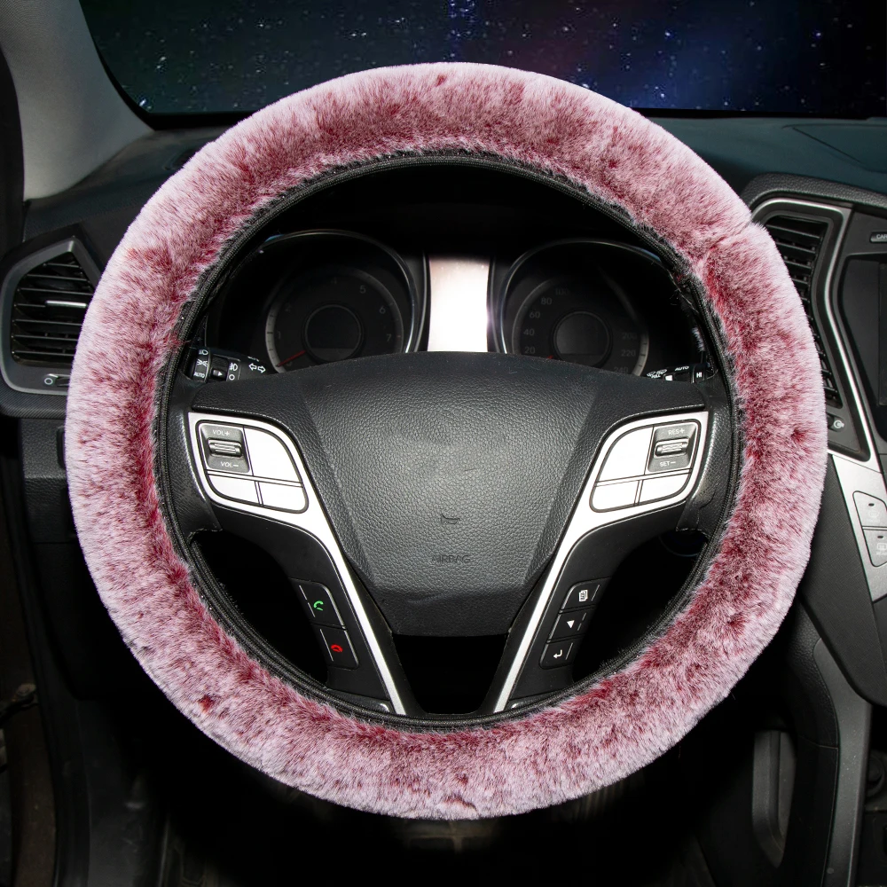 Универсальный чехол на руль KAWOSEN из искусственного кроличьего меха милый теплый