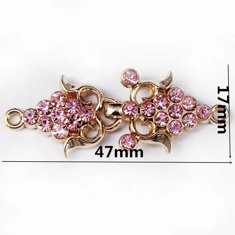 Комплект из 20 предметов розовая застежка с кристаллами женская и Женская