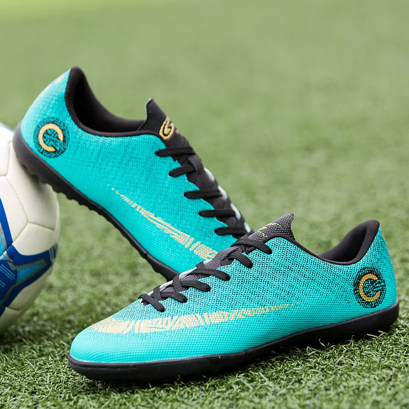 FANPAO World Cup CR7 Men and Women Out Door Football Practice Shoes for Kids Turf TF Low Nail Indoor Casual Soccer Footwear | Спорт и