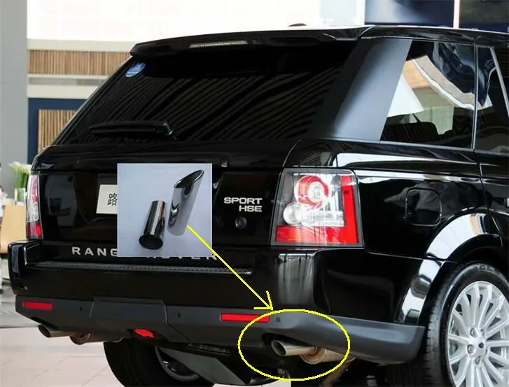 Хромированный глушитель выхлопной трубы для Land Range Rover Sport RRS 2010 2011 2012|for range rover