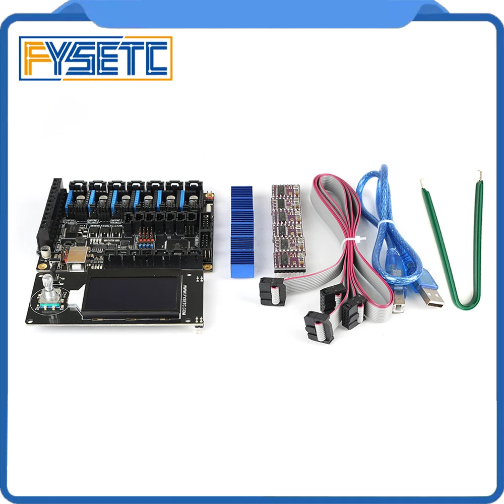 Плата FYSETC F6 V1.3 + Драйвер шагового двигателя DRV8825 6 шт. экран ЖК дисплея MINI12864 mini 12864