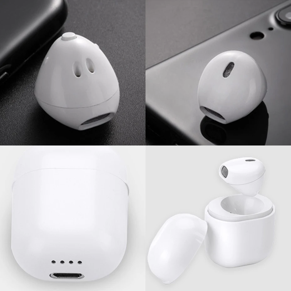 TiYiViRi Мини Bluetooth наушник на одно ухо истинная Беспроводная HiFi стерео Музыкальная