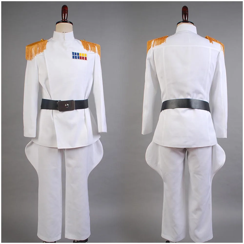 

Звездный Косплей Wa имперский офицер белый костюм большого адмирала Косплей Униформа Хэллоуин Карнавальный костюм полный комплект
