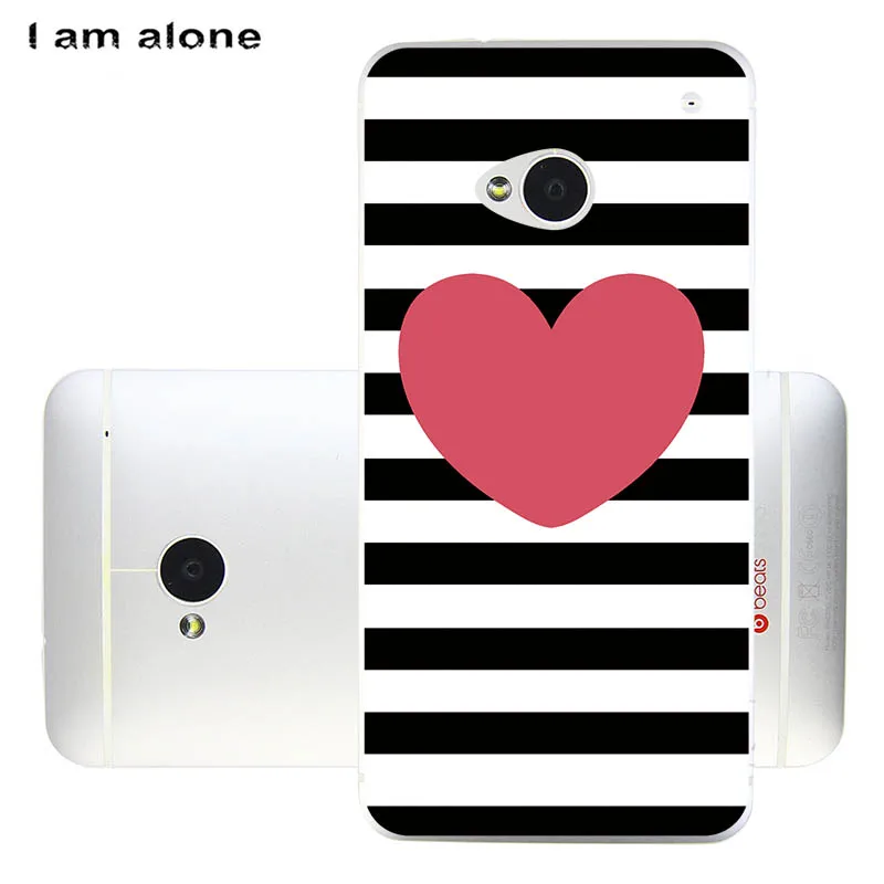 Soft TPU HH64 Чехлы для телефона I am alone для htc One M7 802d 4,7 дюймов, мягкий чехол для мобильного телефона из ТПУ, Модные цветные сумки для htc One M7 802d - Цвет: Soft TPU HH64