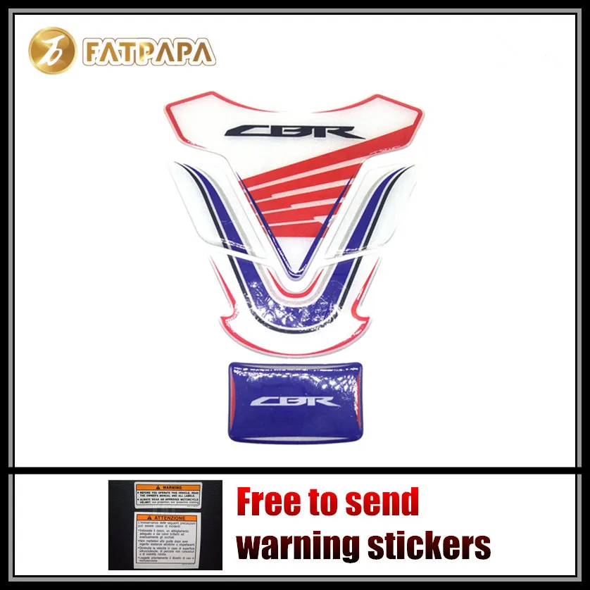 

FOR HONDA CBR 600 1000 R1 R6 YZF Motorcycle Fuel Tank 3D Decal Sticker