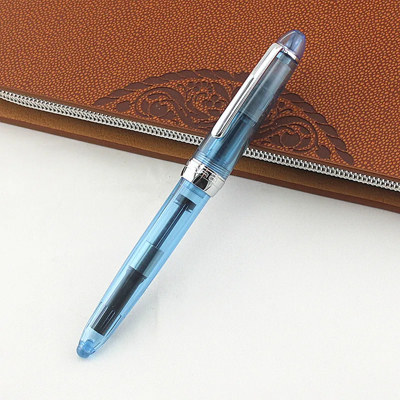 12 цветов Спираль круглая прозрачная пишущая перьевая ручка Jinhao 992 школьные офисные металлические чернильные ручки Iraurita канцелярский подарок для студента