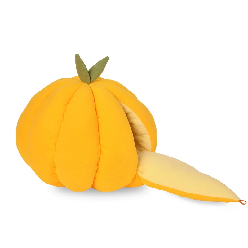 

Pumpkin-type Cat Puppy House Cute Cotton Pet Fruit Cave Pet Dog Cat Bed Sleepling Nest Warm Winter House Three Colors Available