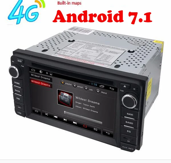 Android 7 1 Автомобильный dvd плеер для Toyota Corolla Hilux VIOS старый 4 Runner Camry Prado RAV4 2003-2008