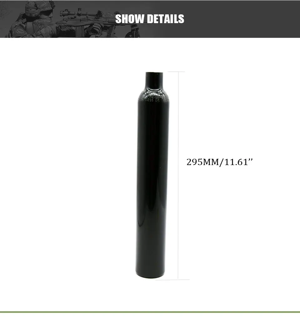 PCP Пейнтбол Бак 380CC бутылка 3000PSI CO2 Сода поток цилиндр с регулятором 850/1200/1800/2200psi выход