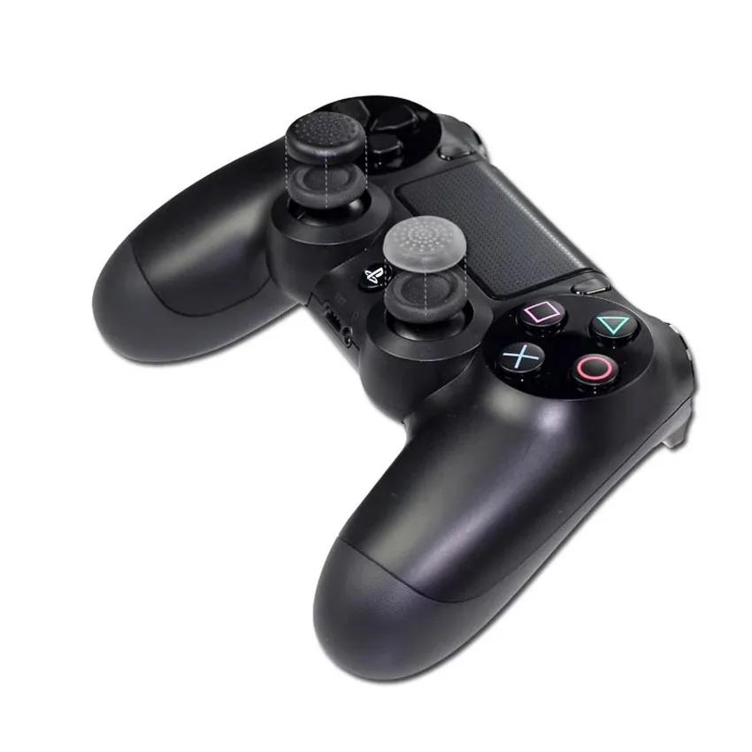 4 шт TPU аналоговый джойстик для палочек Playstation PS4 Pro Slim PS3 колпачков пальцев