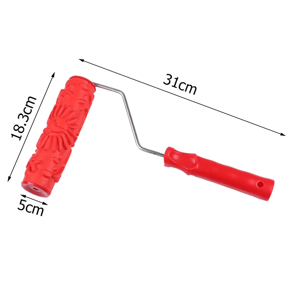 Цветочный рельефный ролик для краски под дерево инструмент нанесения покрытия с