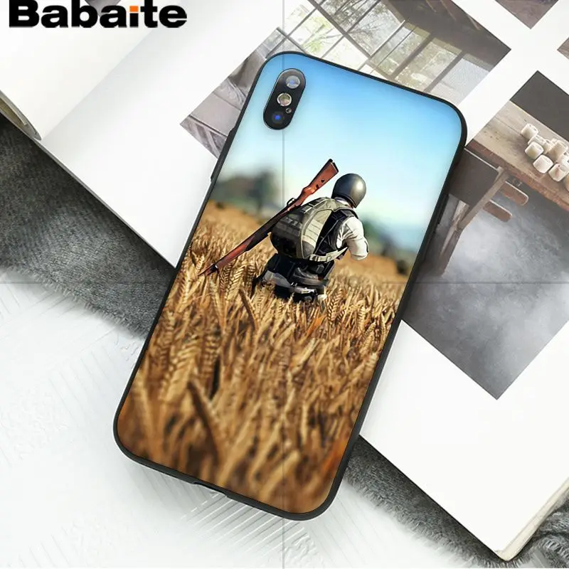 Babaite PUBG Высокое качество Аксессуары для телефонов Чехол для iPhone 8 7 6 6S Plus 5 5S SE XR X XS MAX Coque Shell - Цвет: 5