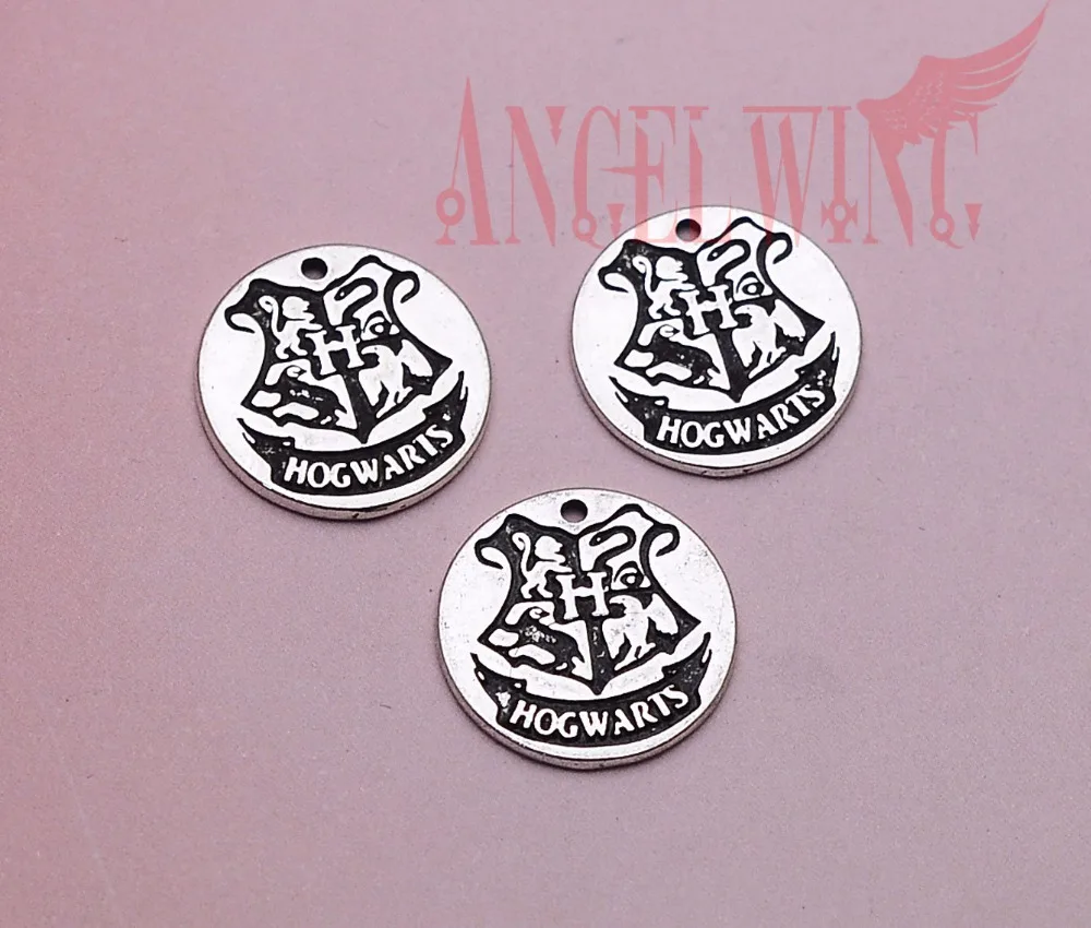 20 шт./лот мм HP Crest chams античный посеребренный charms DIY принадлежности ювелирные