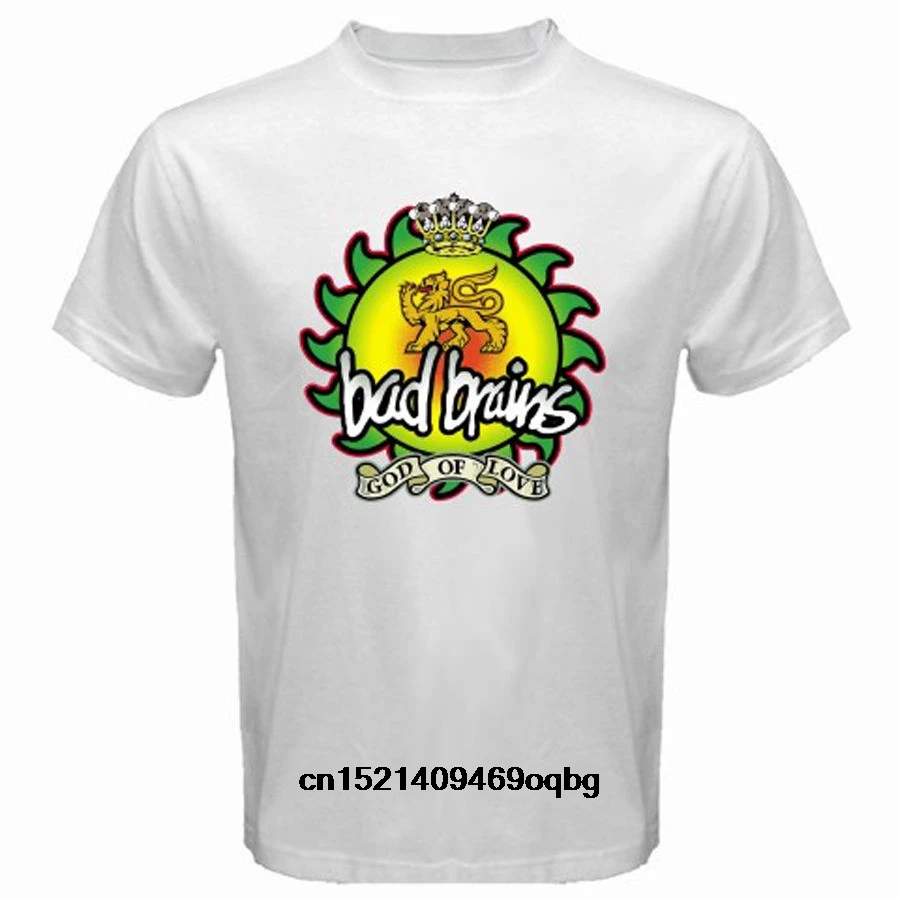 Новая белая футболка BAD BRAINS-God of Love в стиле панк-рок-группы Размеры S-2XL дешевая