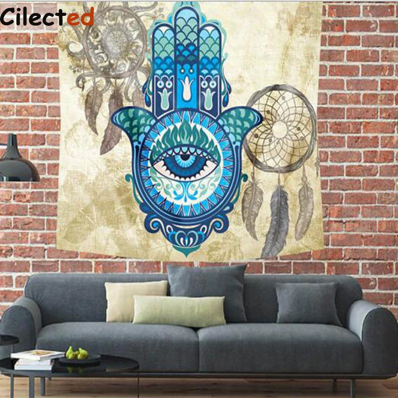 Цилоидный гобелен в виде слона настенный подвесной цветной печатный