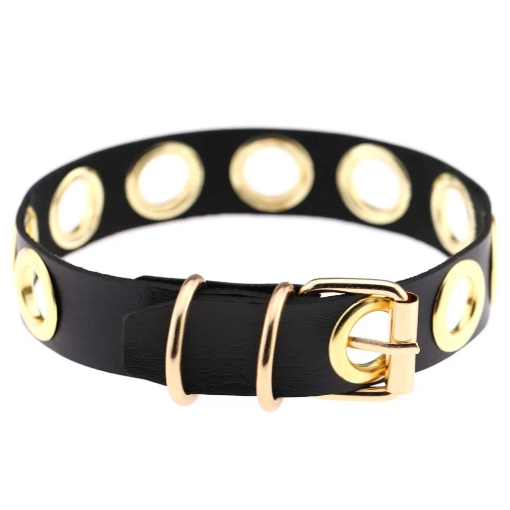 Новый Панк преувеличенный простой Универсальный колье ошейник ручной работы луч