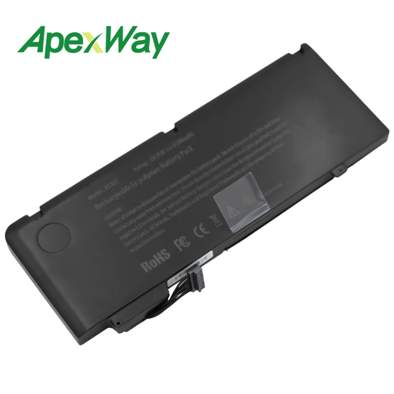 Аккумулятор ApexWay для ноутбука Apple A1322 10 95 в 4500 мА · ч Macbook PRO 13 дюймов A1278 (версия 2009)