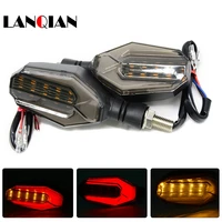 2016 new 1 pair amber light universal 12 led motorcycle turn signal indicators lightslamp