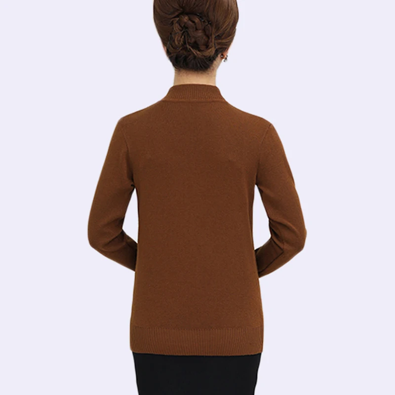 Свитер женский трикотажный с цветочным принтом на осень/зиму | Женская одежда