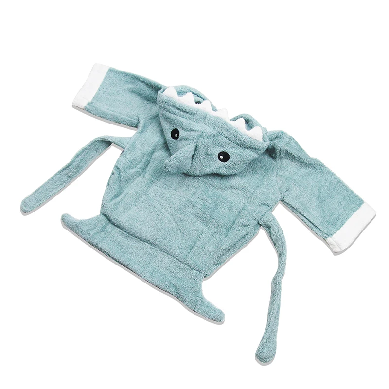 Детский халат с капюшоном животными/детский банный халат/Детские Банные