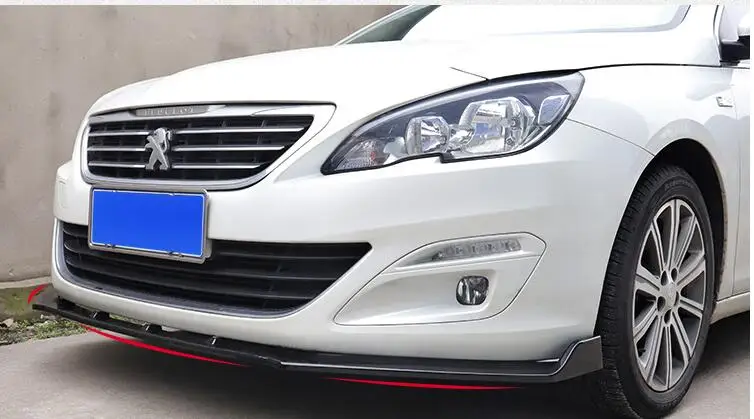 Для peugeot 408 Комплект кузова спойлер- для peugeot 408 ABS задний спойлер передний бампер диффузор защитные бамперы