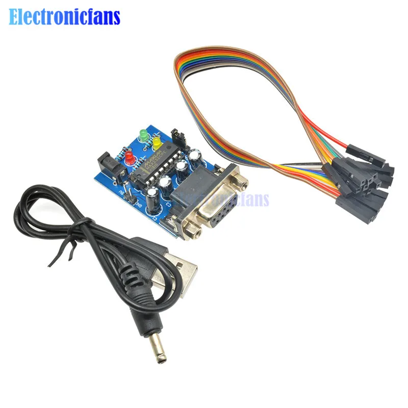 Модуль преобразователя MAX232 COM DB9 серийная плата MAX232CPE чип передачи ATMEGA16