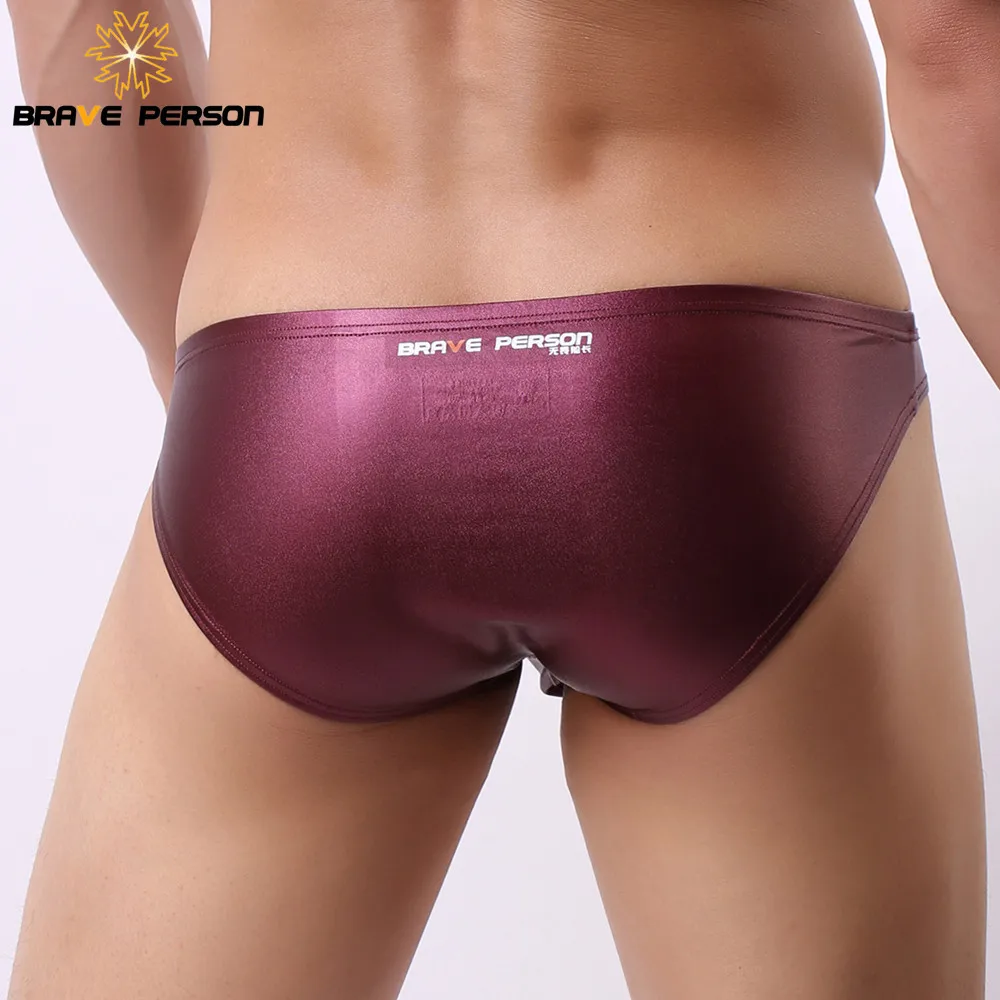 

BRAVE PERSON spandex Underwear Men Briefs Sexy Underwear Low-waist Men's Underpants Briefs Shorts Bright Fabric New Arrivals