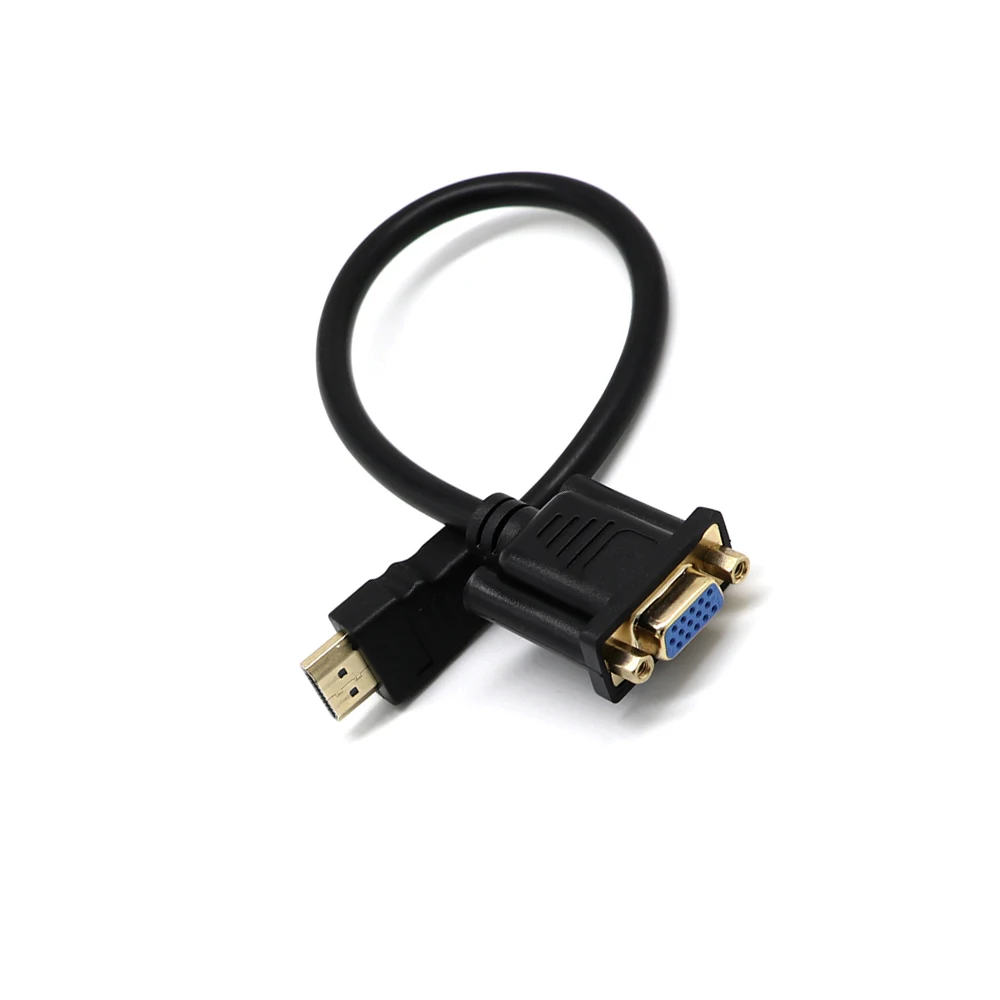 HDMI-VGA адаптер кабель папа-Famale конвертер 1080P цифровой-аналоговый видео аудио для HDTV