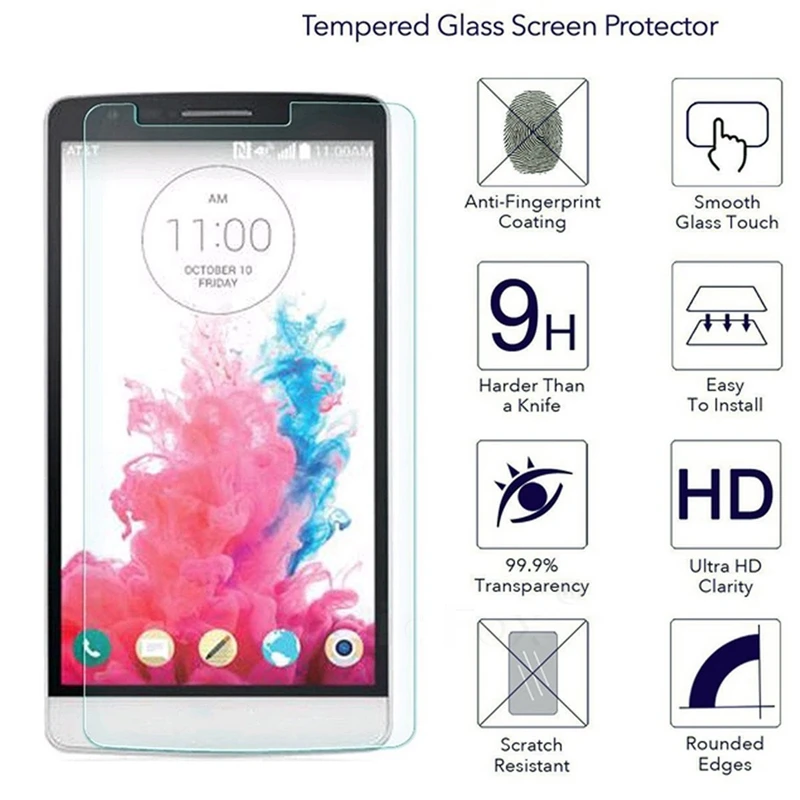 0.26 мм Премиум Закаленное Стекло-Экран Протектор Для LG G3 Stylus/D690 HD Защитная Пленка |
