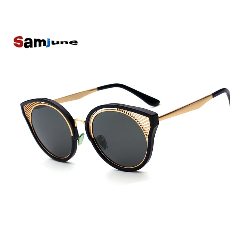 Солнцезащитные очки кошачий глаз Samjune дизайнерские винтажные женские